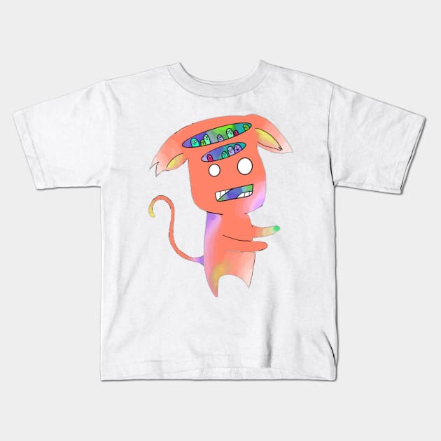 Monster Party Kids T-Shirt by xaxuokxenx